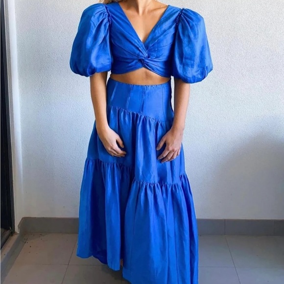 Aje reverb midi skirt - Picture 6 of 14